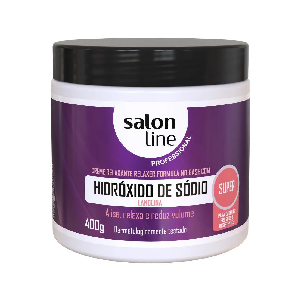 Relaxante Hidróxido De Sódio Lanolina Super Salon Line 400g
