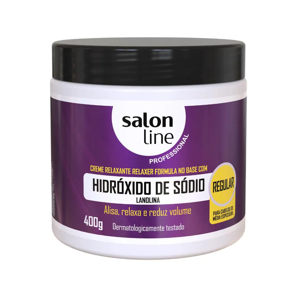 Relaxante Hidróxido Sódio Lanolina Regular Salon Line 400g
