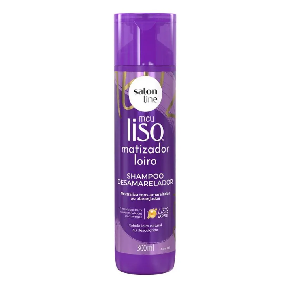 Shampoo Vegano Matizador Salon Line Meu Liso Loiro 300ml