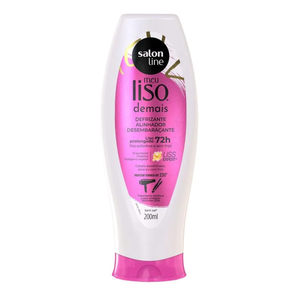 Defrizante Meu Liso Demais Protetor Térmico Salon Line 200ml