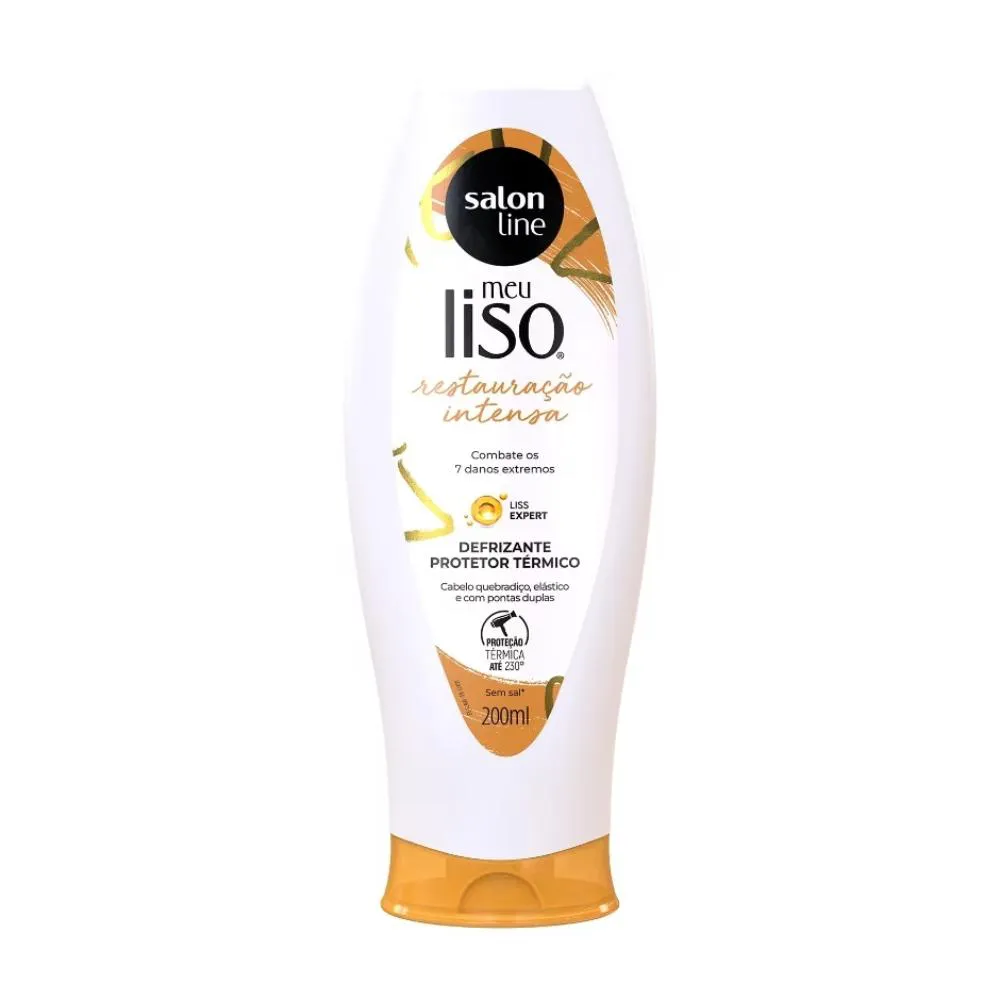 Defrizante Meu Liso Muito+Liso Amido Milho Salon Line 200ml