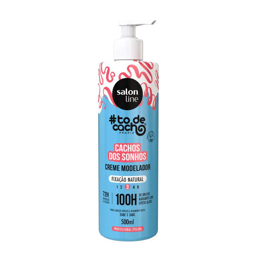 Creme Modelador Fixação Natural Cachos Salon Line 500ml