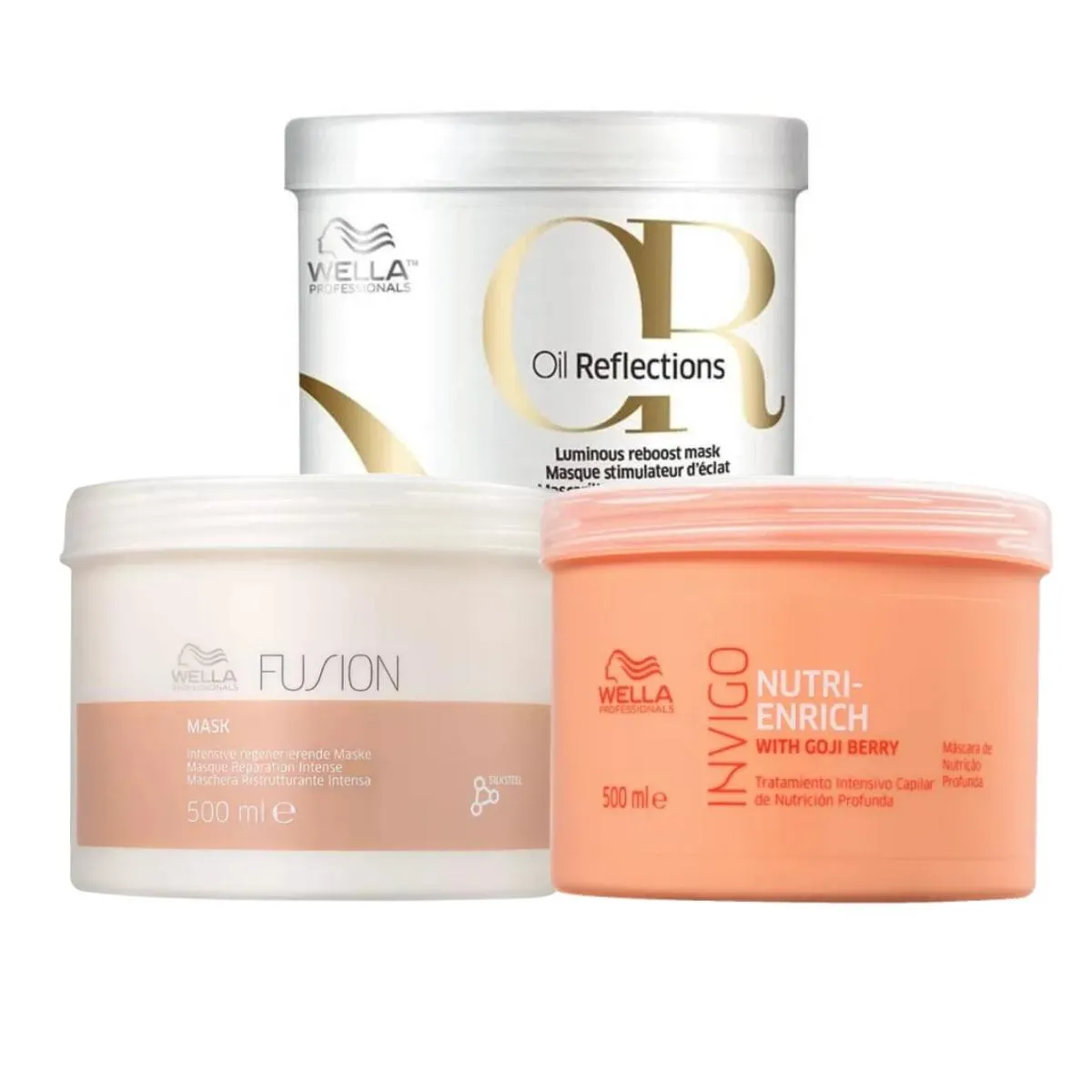 Kit Wella Cronograma Capilar Fios Perfeitos 500ml (3 Prod.)
