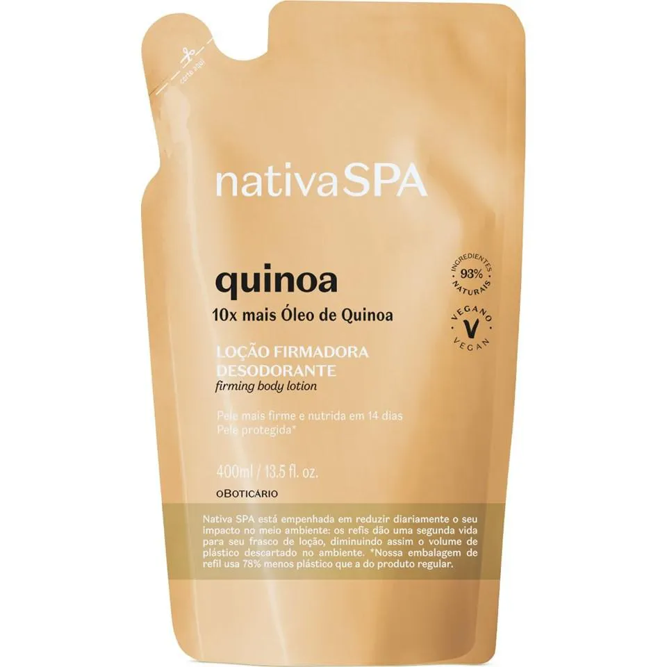 Refil Loção Hidratante Corporal Nativa SPA Quinoa 400ml