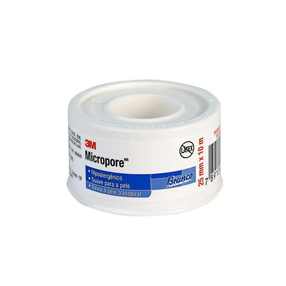 3m Micropore Hospitalar Bege 2,5mmx10m