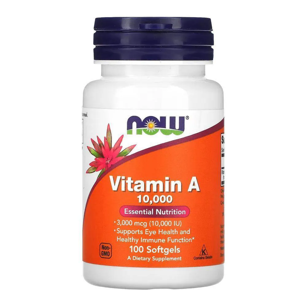 Vitamina A 10000ui (100) - Now Foods