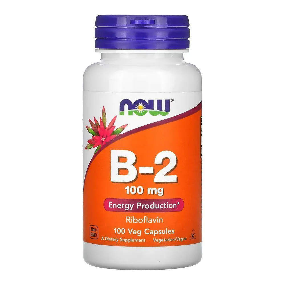 Vitamina B-2 100mg (100) - Now Foods
