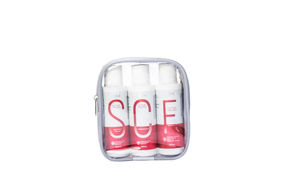 Kit S.O.S Reconstrutor 100ml Asha (3 Produtos)