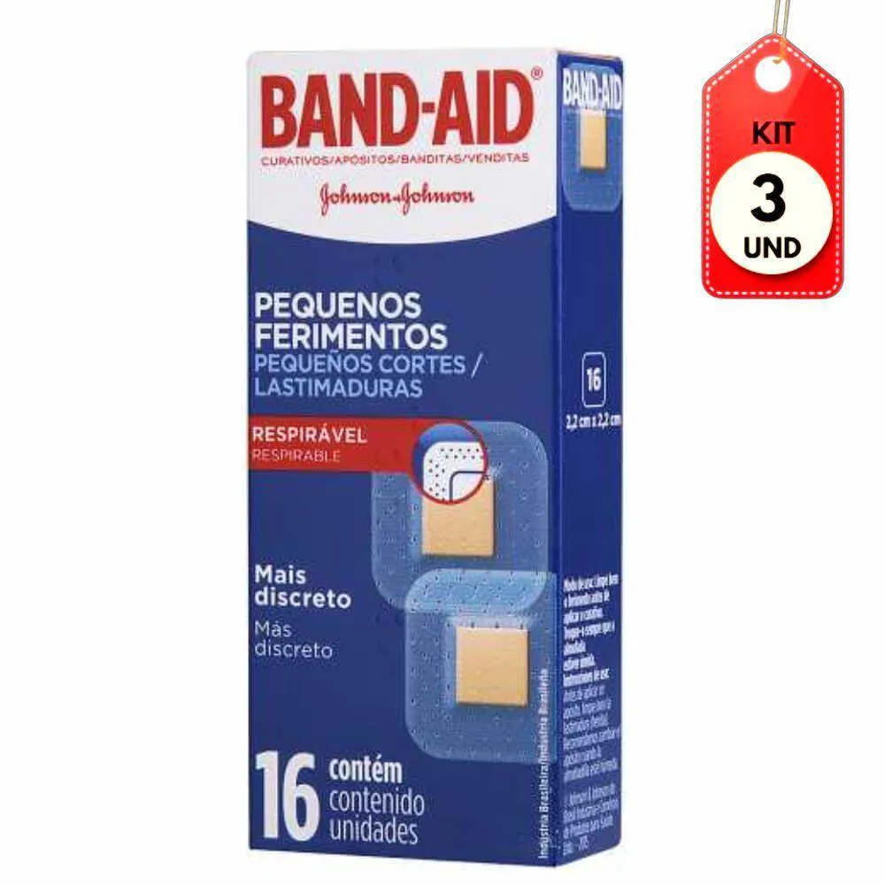 Kit C-03 Band Aid Pequenos Ferimentos Curativo C-16
