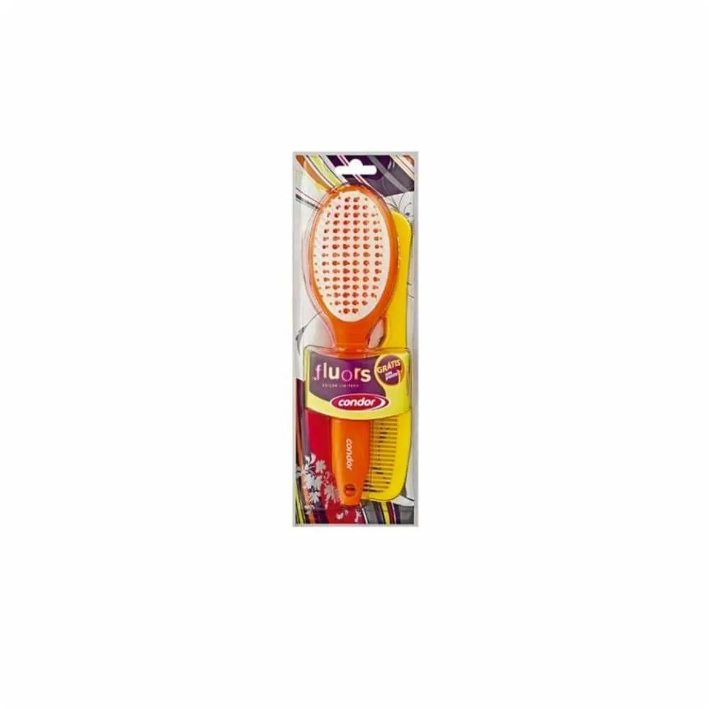 Condor 6802 Escova Cabelo Raquete E Pente