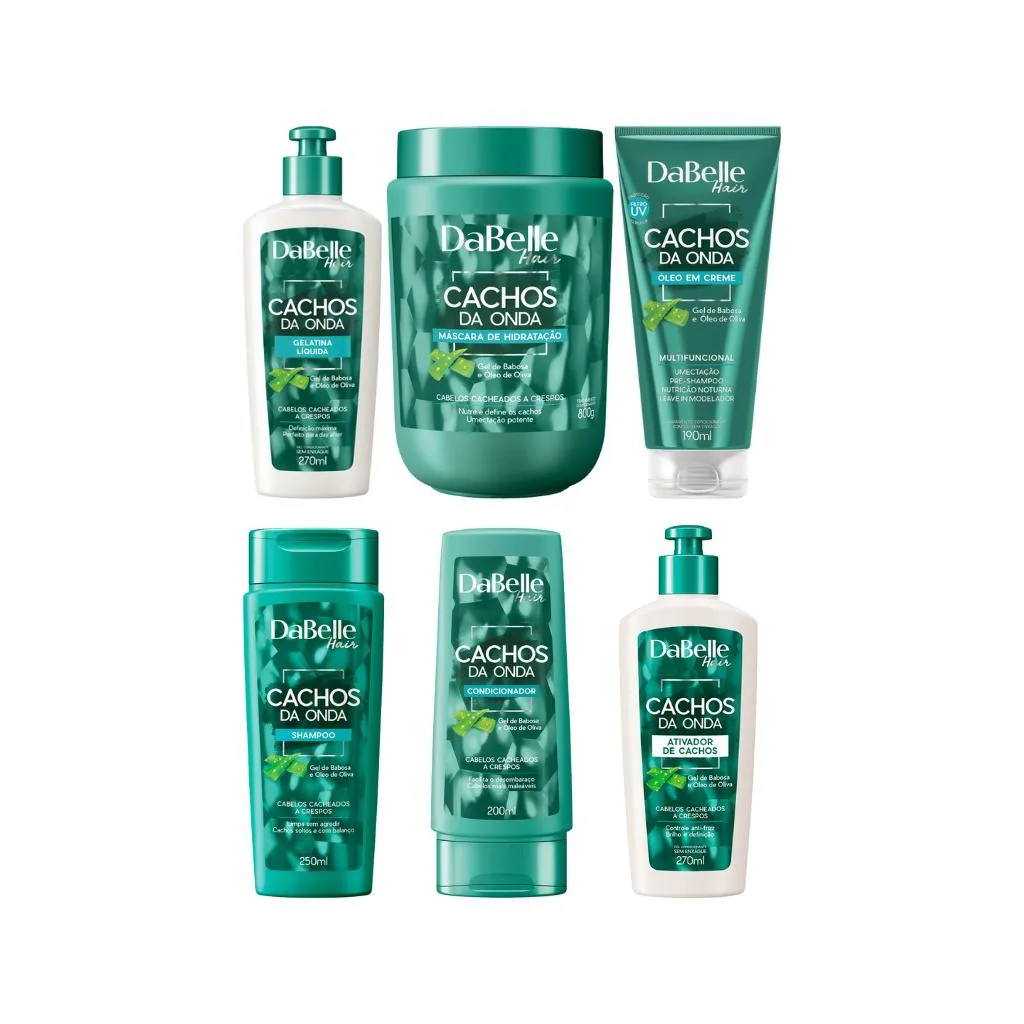Kit Dabelle Cachos da Onda-6 Itens