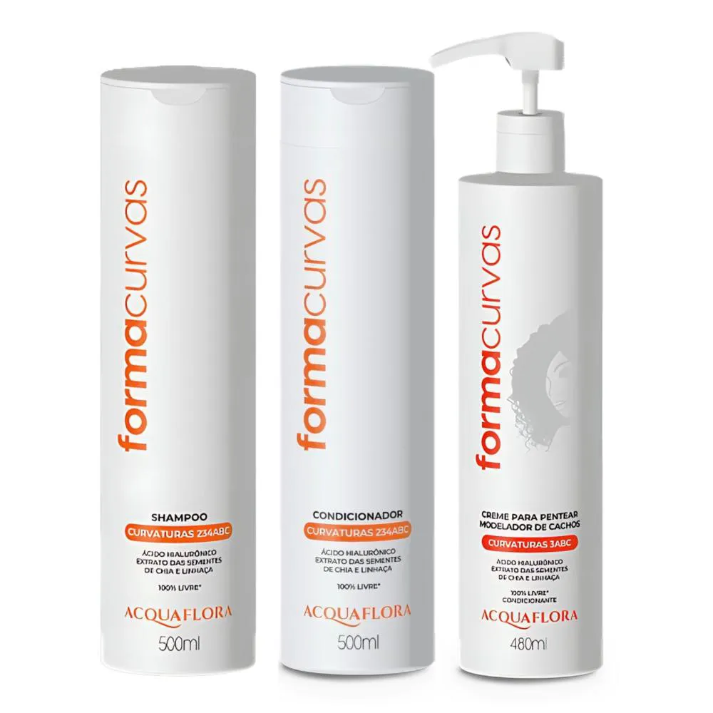 Kit Acquaflora Forma Curvas Com 3 3Abc