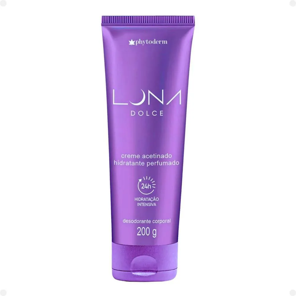 Hidratante Perfumado Phytoderm Luna Dolce Creme Acetinado 200g