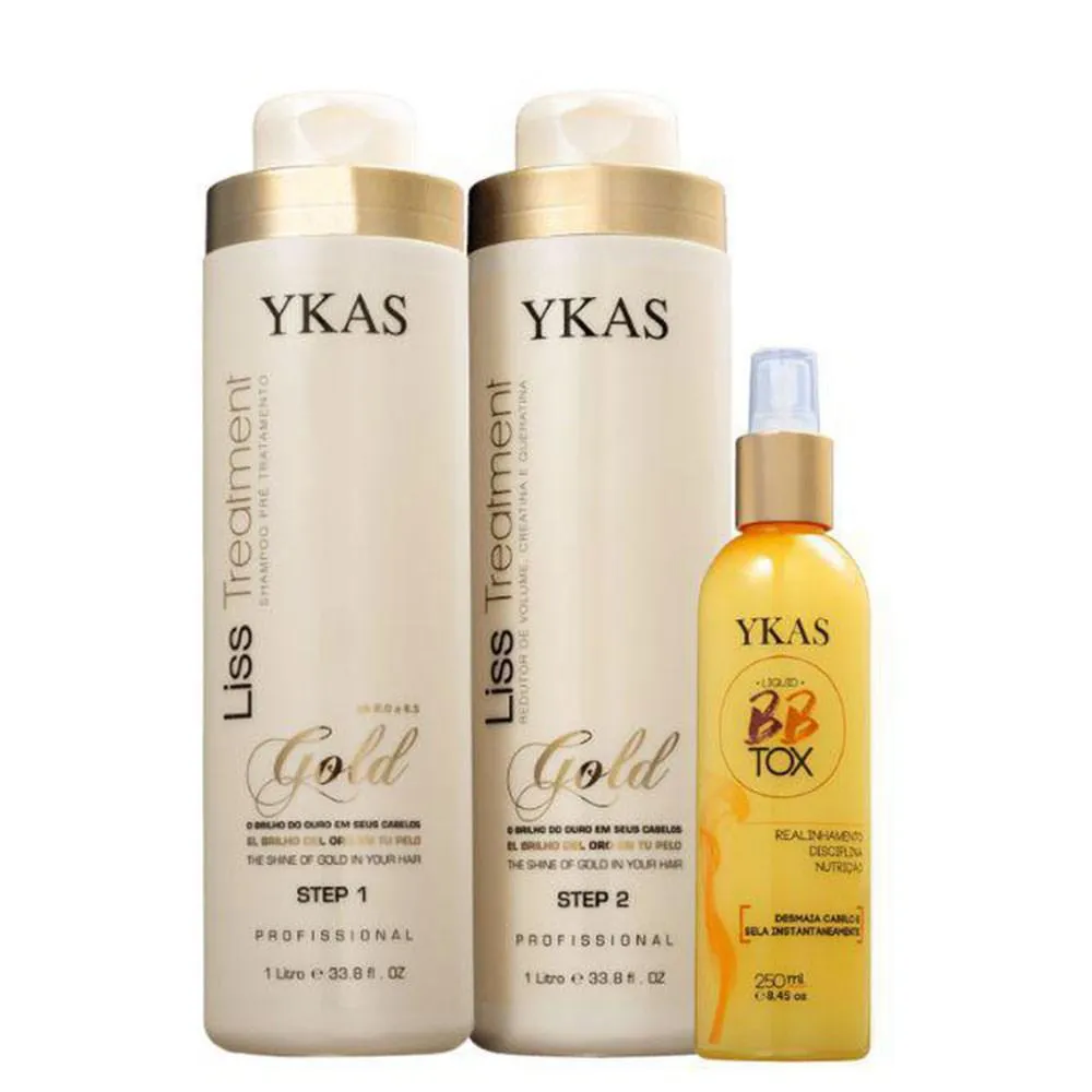 Ykas Gold Progressiva (2 x 1L) + Bbtox Líquido 250ml