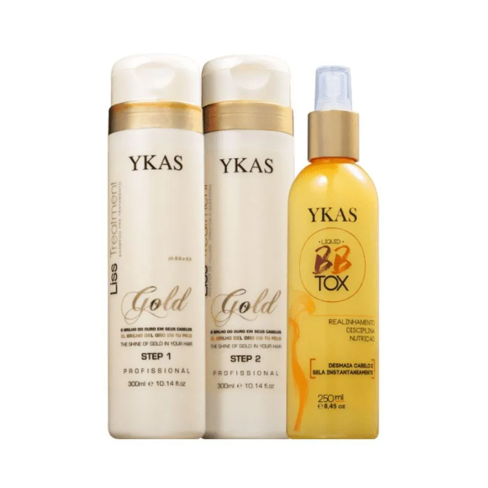 Ykas Gold Progressiva (2 x 300ml) + Bbtox Líquido 250ml