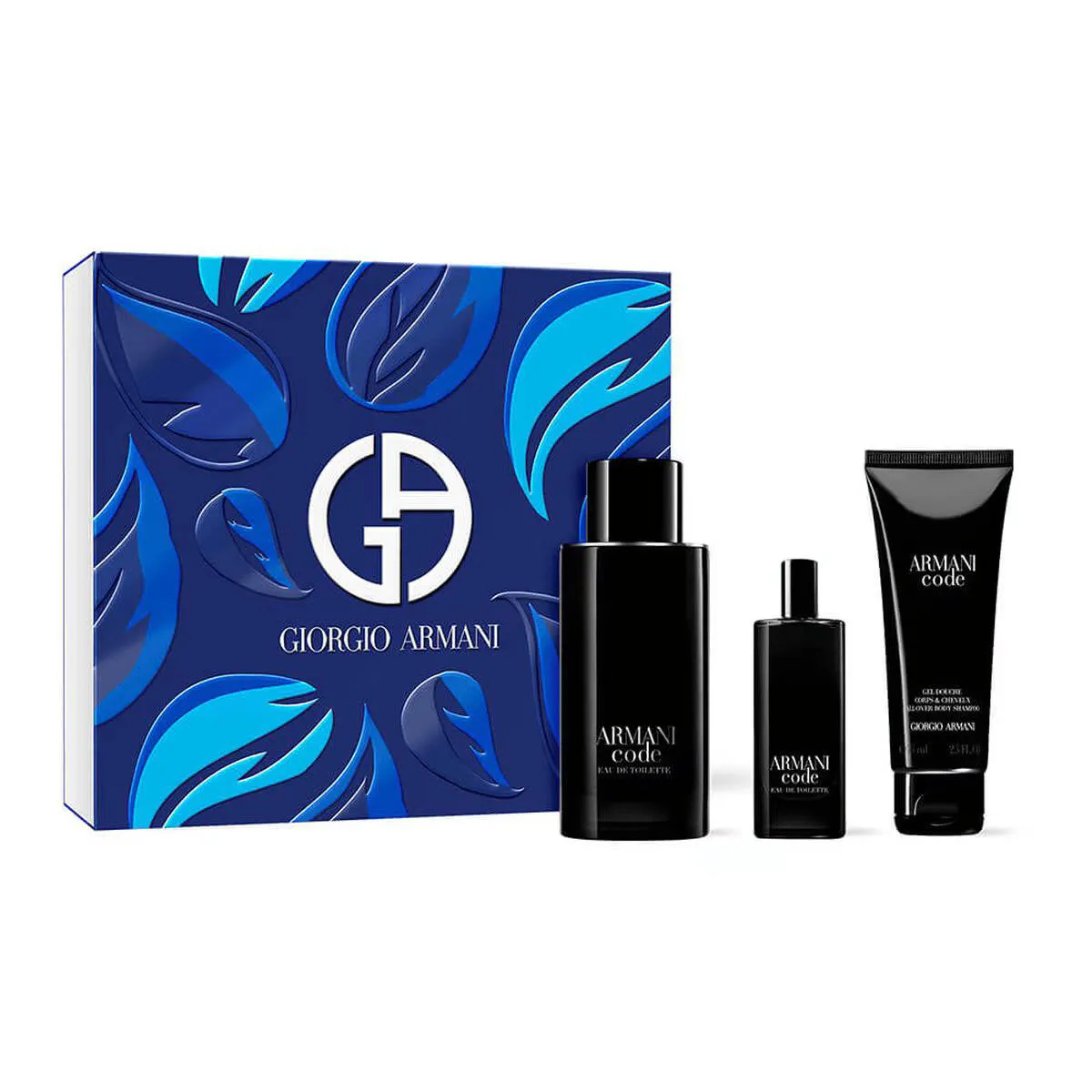 KIT COFFRET GIORGIO ARMANI ARMANI CODE EDT 125ML + CODE EDT 15ML + SHOWER GEL 75ML