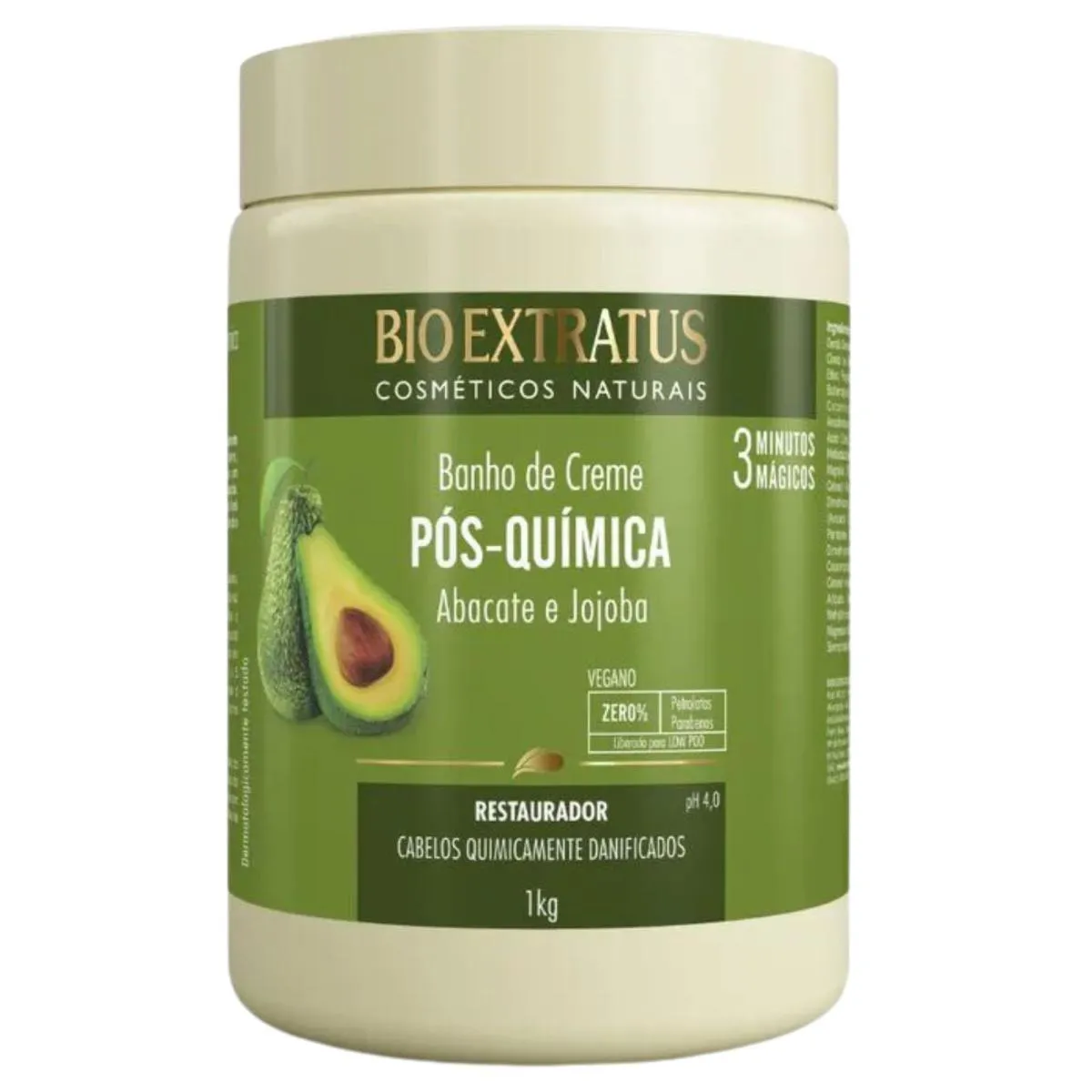 Banho de Creme Pós Química Abacate Jojoba 1kg – Bio Extratus