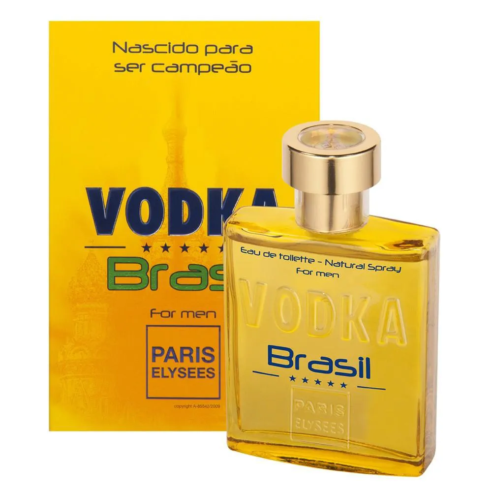 Vodka Brasil Yellow Paris Elysees - Perfume Masculino - Eau de Toilette - 100ml