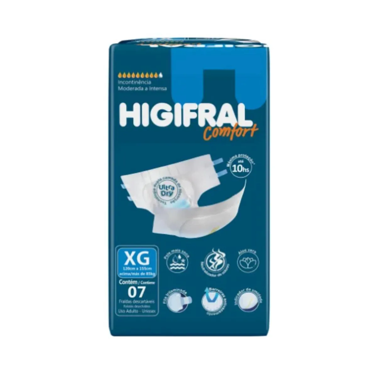 Fralda Geriátrica Adulto Comfort Tam XG C07 und – Higifral