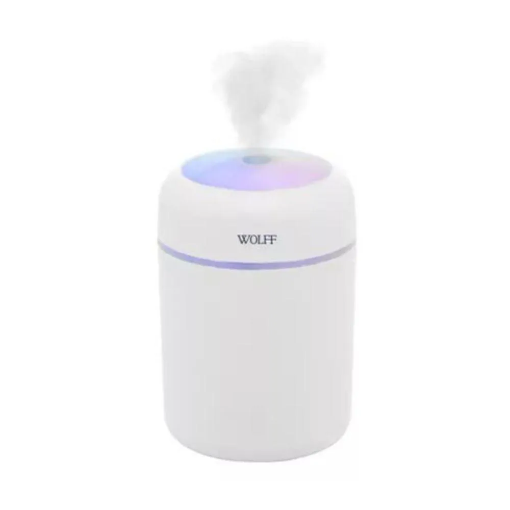 Umidificador De Ar Portátil Com Entrada Usb E Led 300Ml