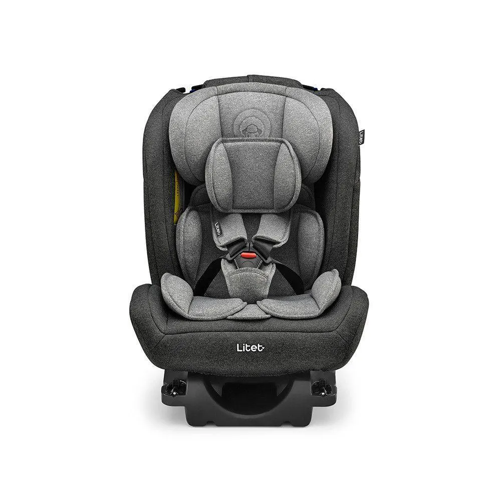 Cadeira Para Auto 0-36Kg Isofix Litet All Stages Fix 2.0 Preta E Cinza - Bb452 Preto