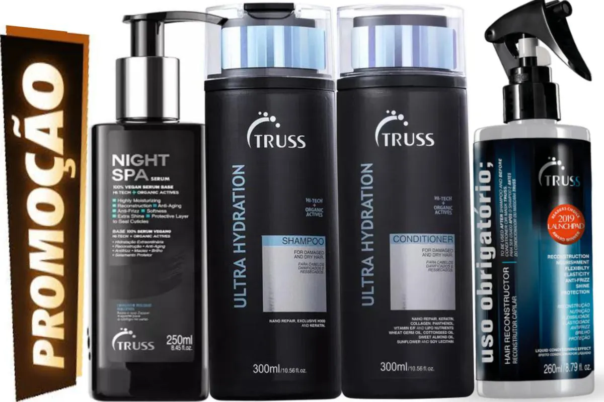 Truss Ultra Hydration Shampoo e Cond 300ml+Uso Obrigat+Night