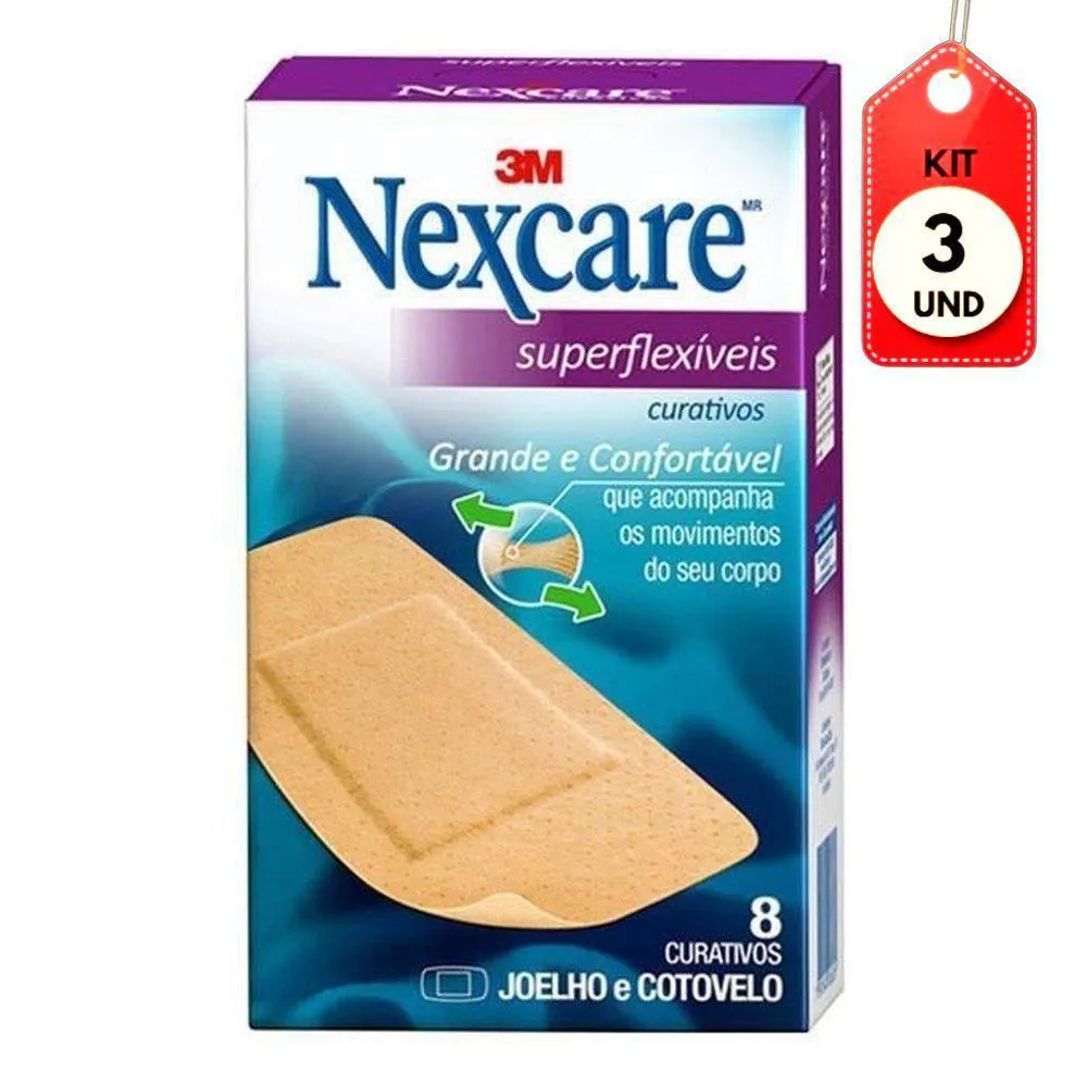 Kit C-03 3m Confort Curativos Joelhos- Cotovelos C-8