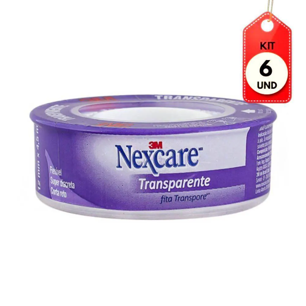 Kit C-06 3m Nexcare Transpore 1,2mmx4,5m