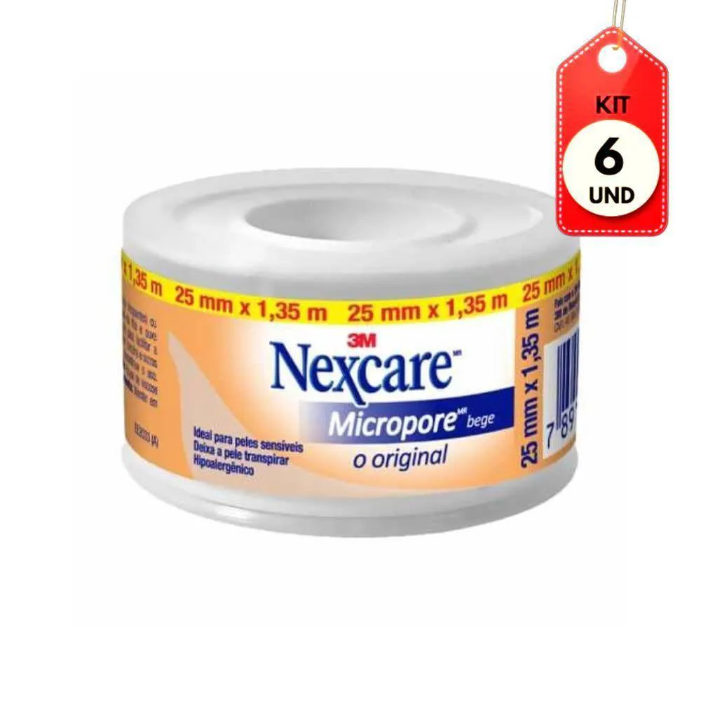 Kit C-06 3m Micropore 2,5cmx1.35m Bege
