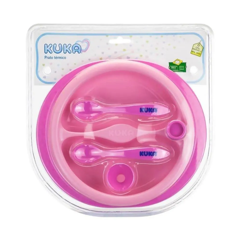 Kuka Prato Térmico Rosa