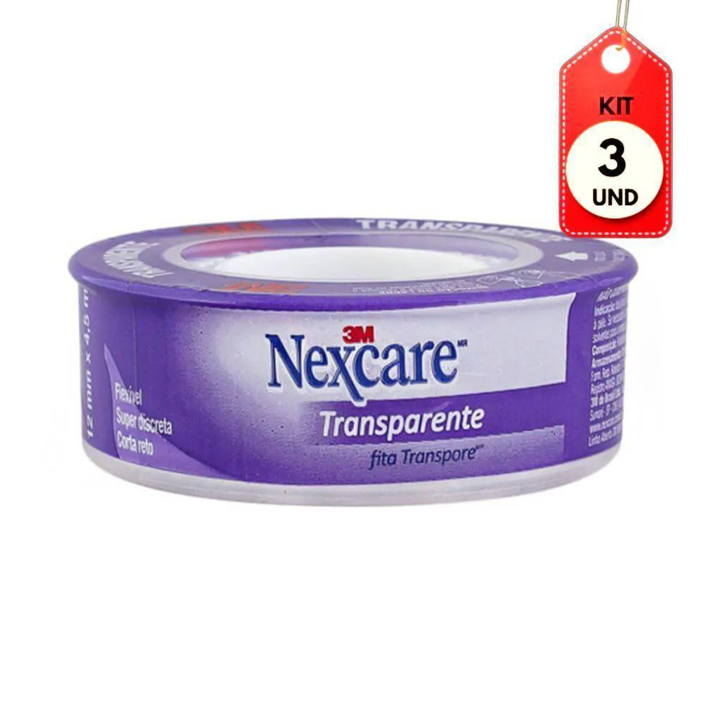 Kit C-03 3m Nexcare Transpore 1,2mmx4,5m