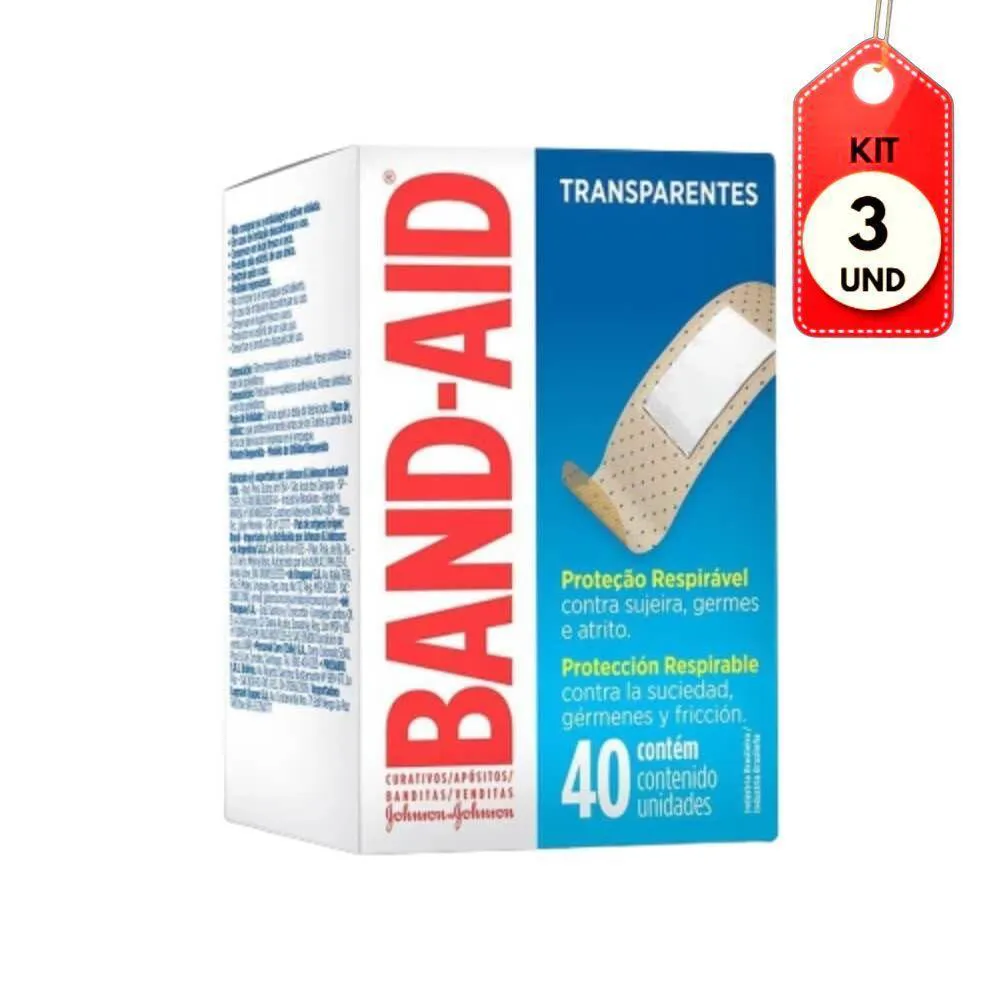 Kit C-03 Band Aid Curativo Transparente C-40