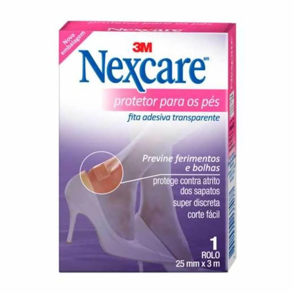 3m Nexcare Curativo P/ Pés Rolo 25mmx3m