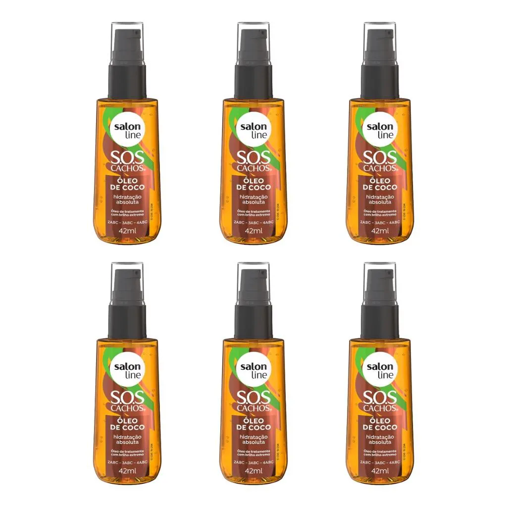 Oleo Salon line Sos Oleo de Coco 42ml - Kit C/ 6un