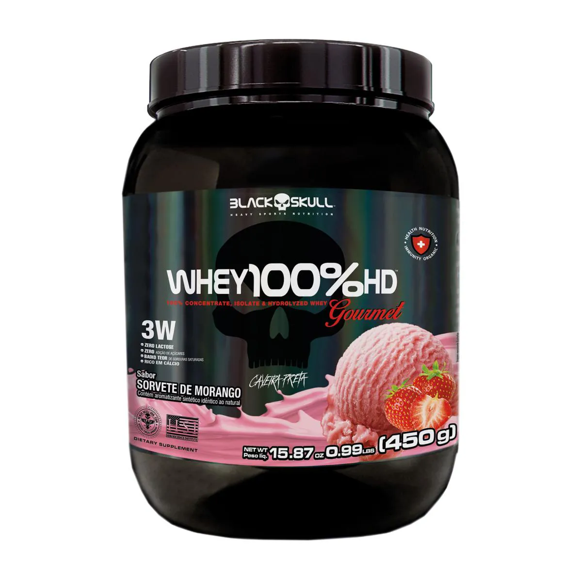 WHEY 100%HD GOURMET 450g NA NA Morango