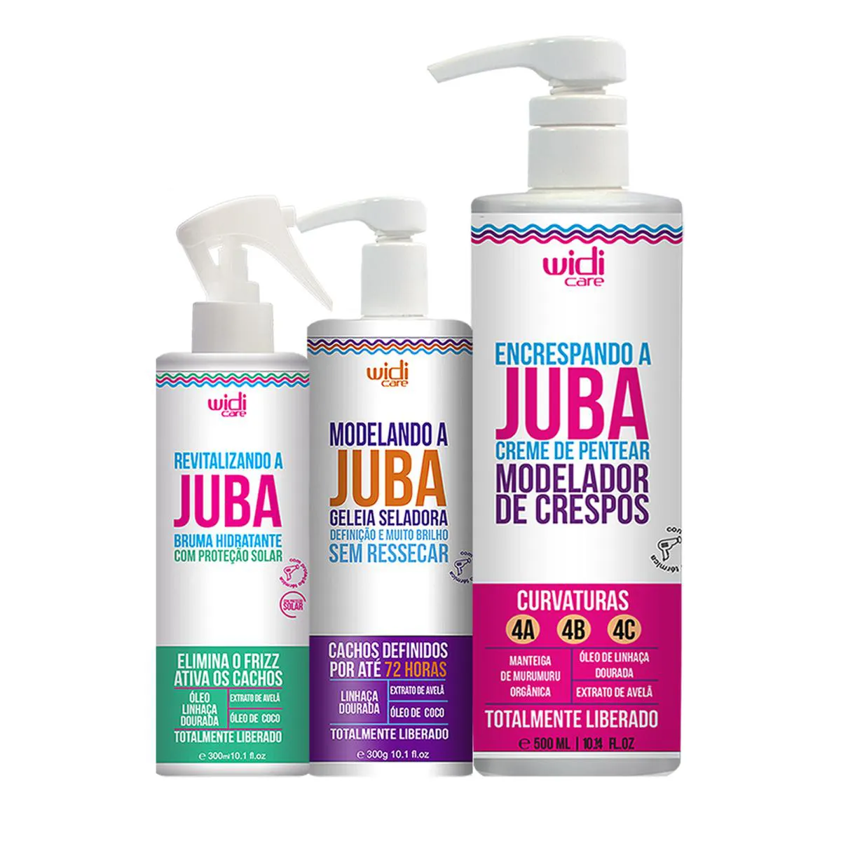 Kit Widi Encrespando A Juba, Geleia E Bruma Revitalizadora
