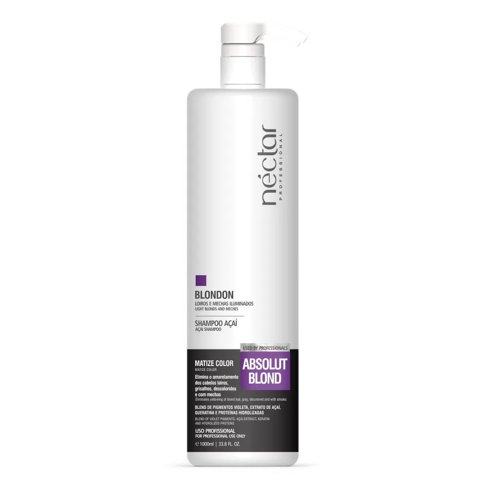 Shampoo Matizador Néctar Professional Blondon Efeito Platinado 1L