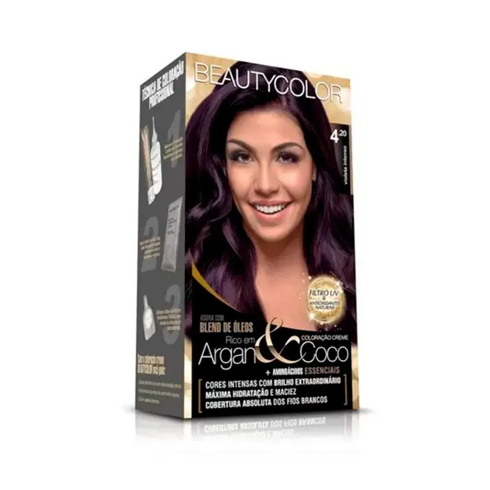 Tintura Beauty Color Kit 4.20 Castanho Violeta Intenso