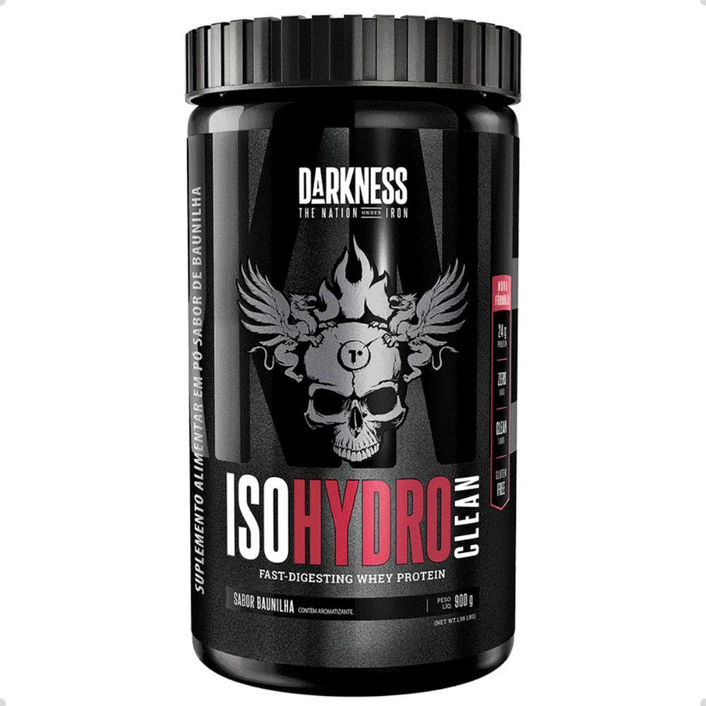 ISO Hydro Clean Fast Whey Protein Pote 900g Darkness Baunilha