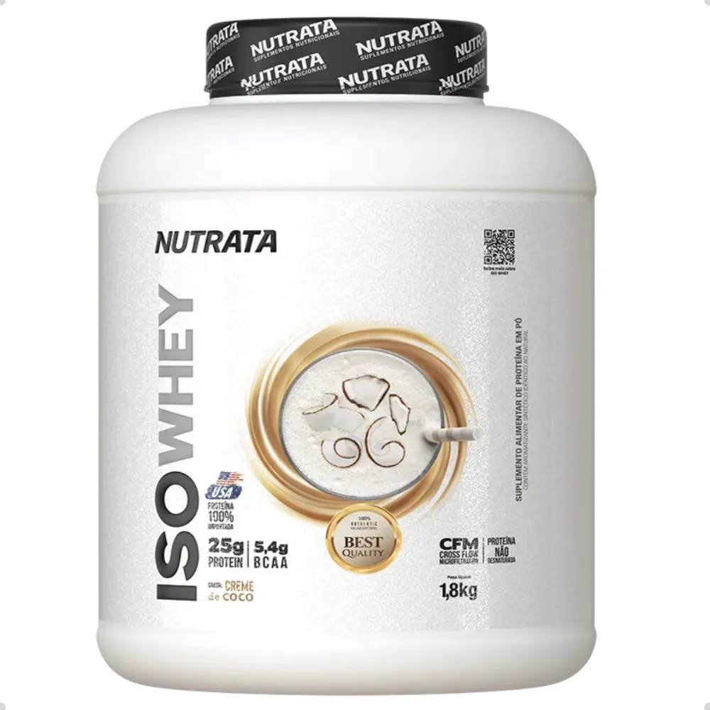ISO Whey Protein 25g de Proteina 1,8Kg Nutrata Coco
