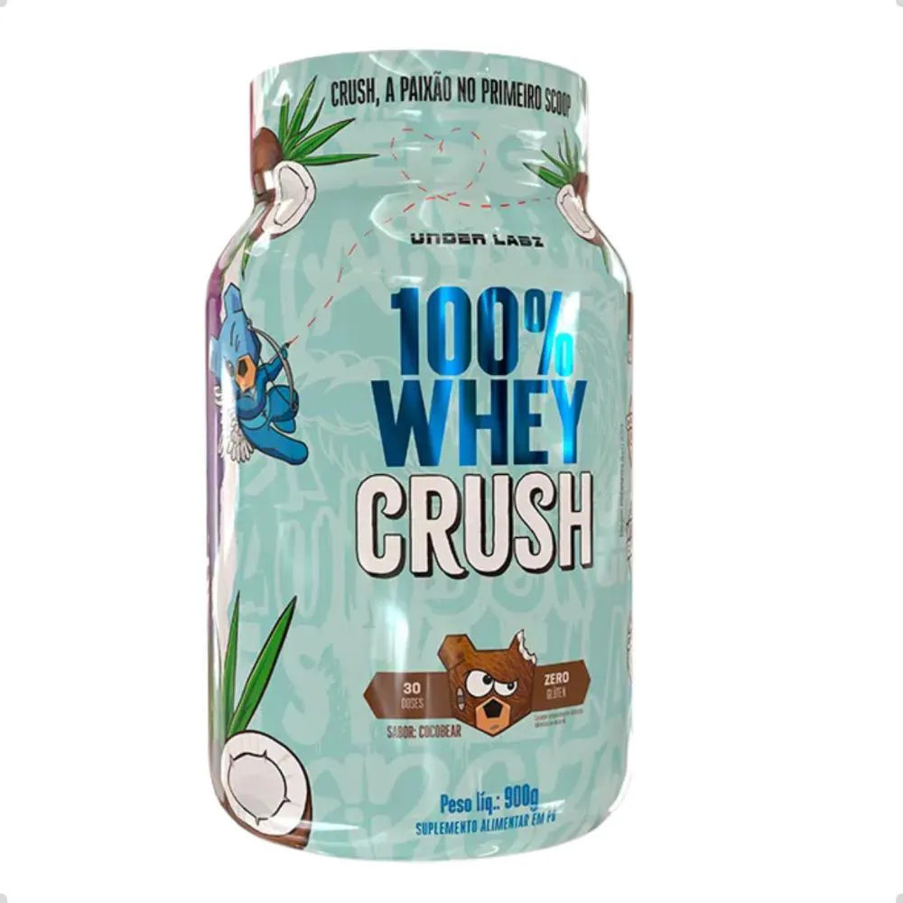 100% Whey Protein Crush Concentrado 900g Under Labz Coco