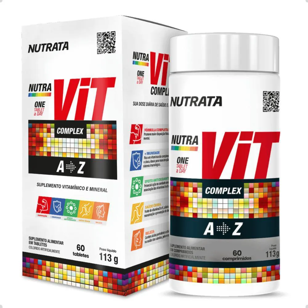 Multivitaminico Vit Complex A-Z 60 Tabletes Nutrata Natural