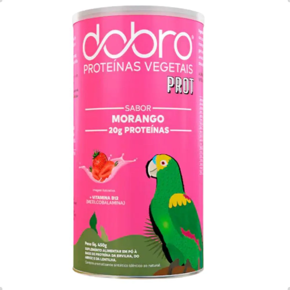 Vegan Protein PROT 20g Proteina 450g Dobro Morango