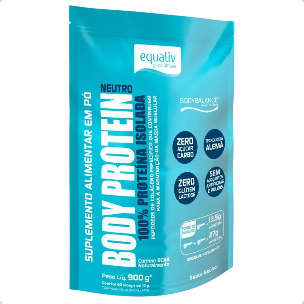 Body Protein Isolada Refil 900g Equaliv Neutro