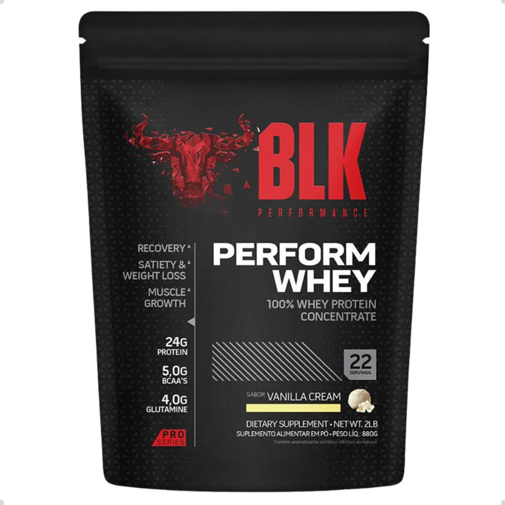 100% Whey Protein Perform Pro Series 2LBS 880g BLK Baunilha