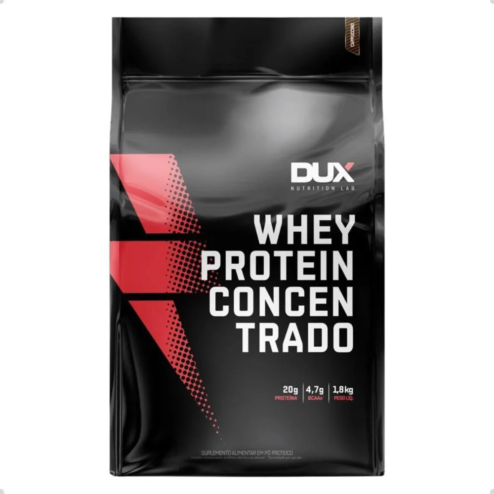 Whey Protein Concentrado Refil 1,8Kg Dux Nutrition Cappuccino