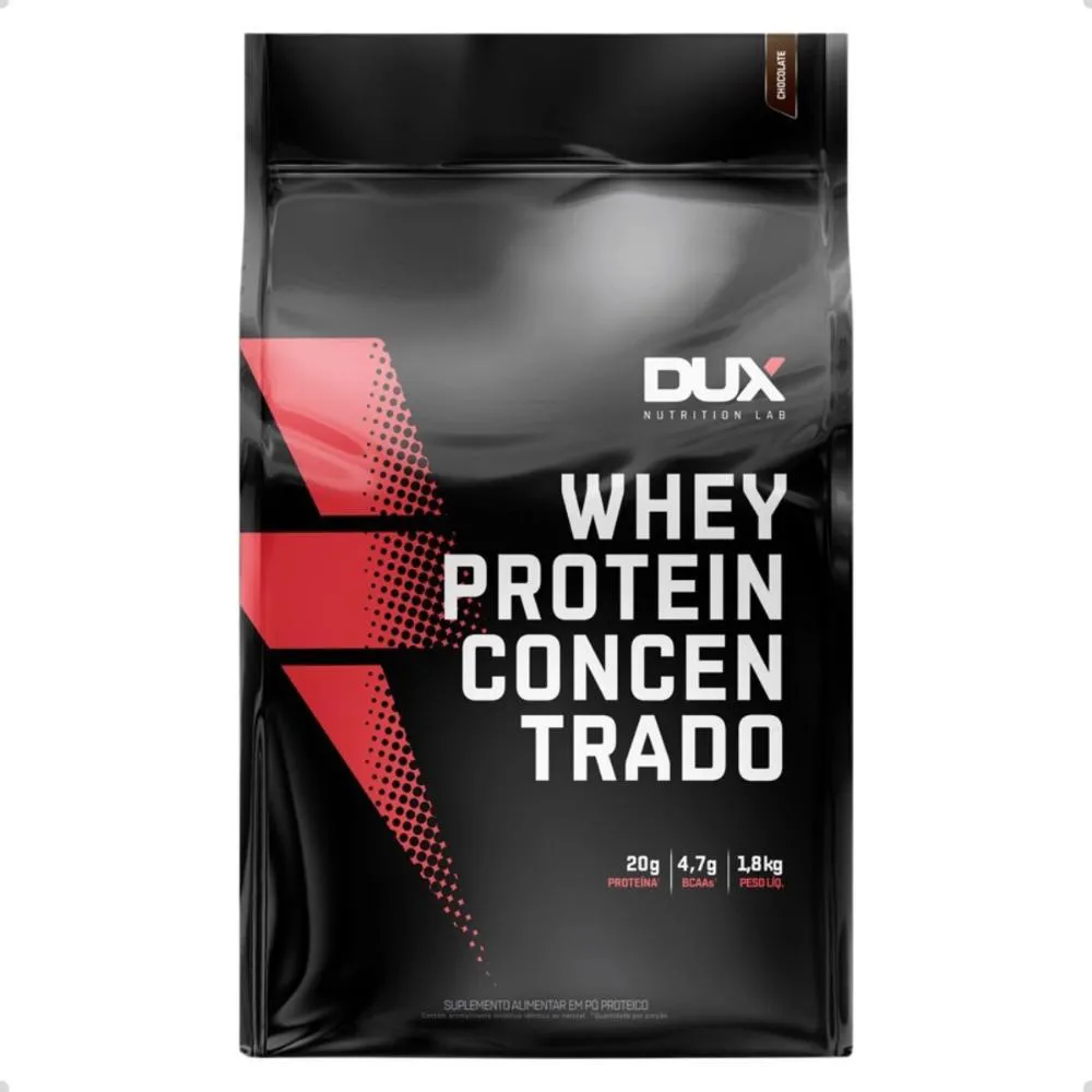 Whey Protein Concentrado Refil 1,8Kg Dux Nutrition Chocolate