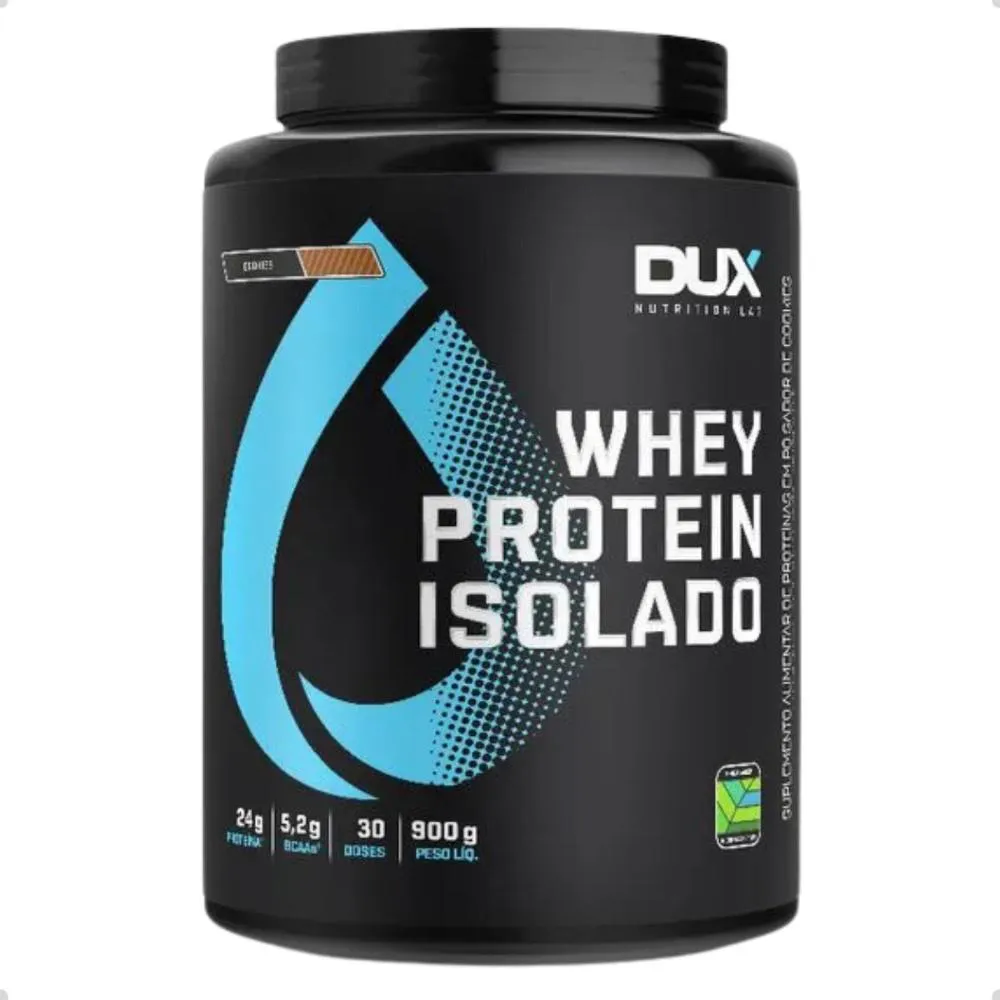 Whey Protein Isolado Pote 900g Dux Nutrition Cookies