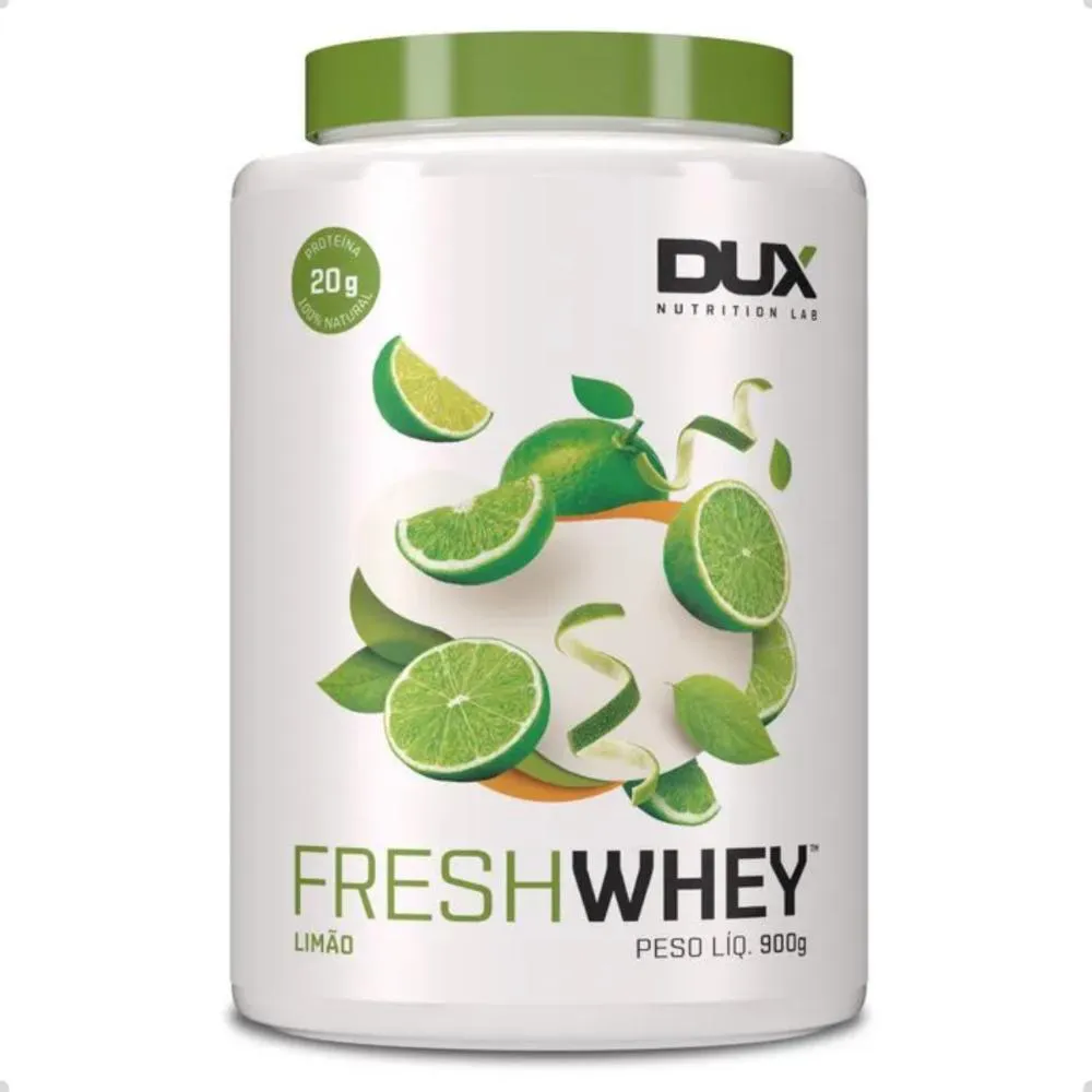 Whey Protein Fresh 3W 100% Natural 900g Dux Nutrition Limão
