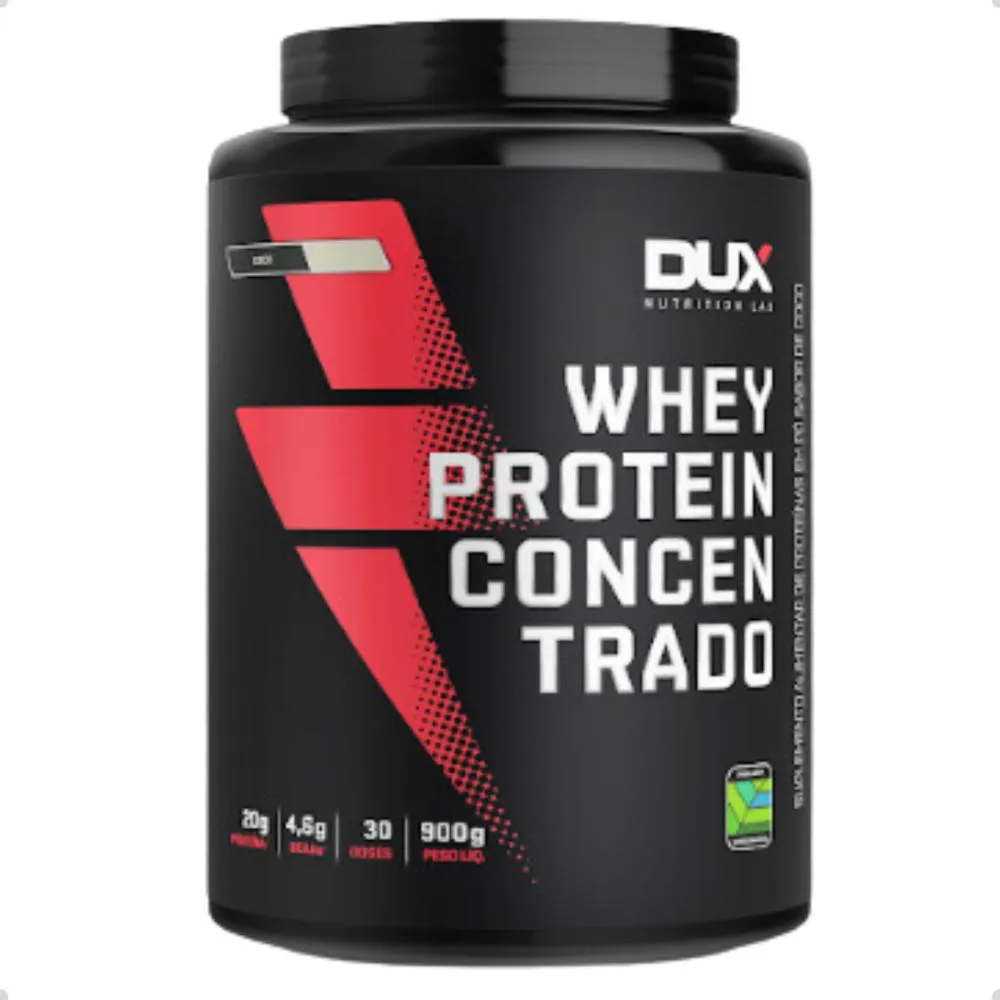 Whey Protein Concentrado Pote 900g Dux Nutrition Coco